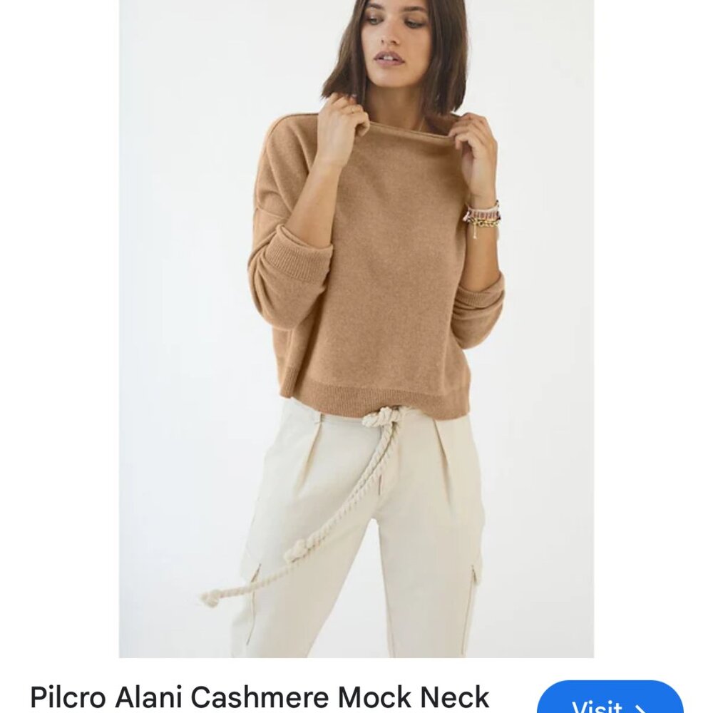 new PILCRO from anthropologie %100 cashmere alani sweater large p